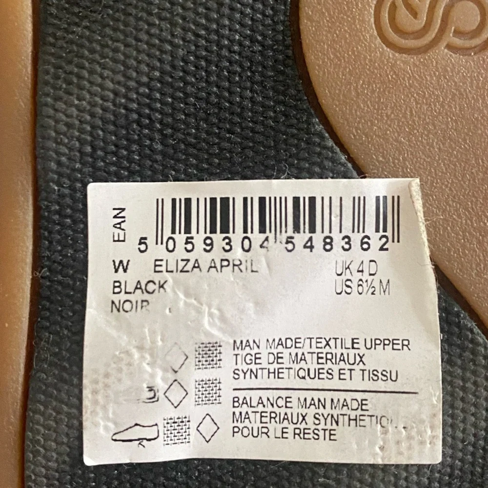 NWT Clarks Women’s 6.5 Cloudsteppers Black Eliza April Mules Buckle Sandals - Picture 8 of 8